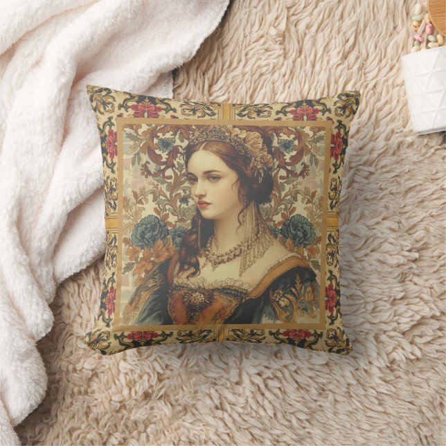 Coussin Vintage,Une noble dame belle et élégante (Couverture)