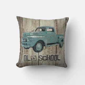Coussin Vintage Vieux Camion Rustique Vieux Scolaire Décor