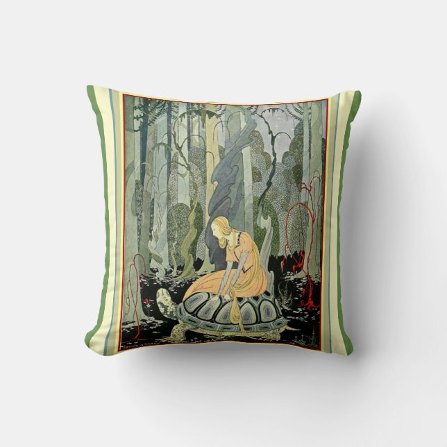 Coussin Vintage Virginia Sterrett Fairy Tale Imprimer Cous (Recto)