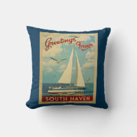 Vintage voyage de bateau à voile de South Haven Mi