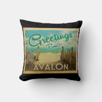 Vintage voyage de plage d'Avalon