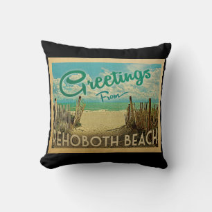Coussin Vintage voyage de plage Rehoboth