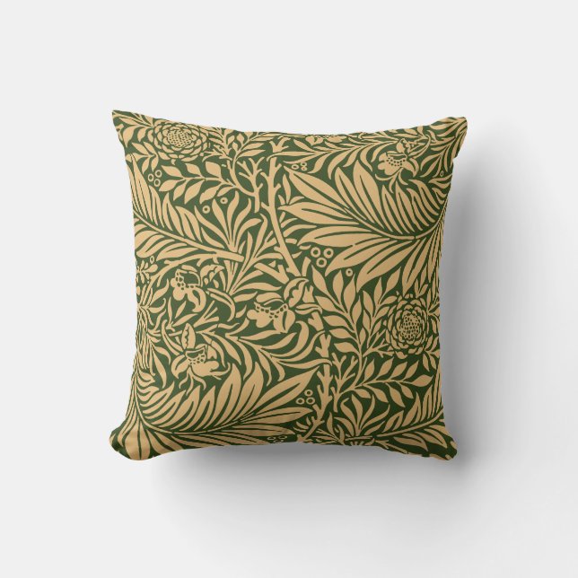Coussin Vintage William Morris Larkspur Motif (Recto)
