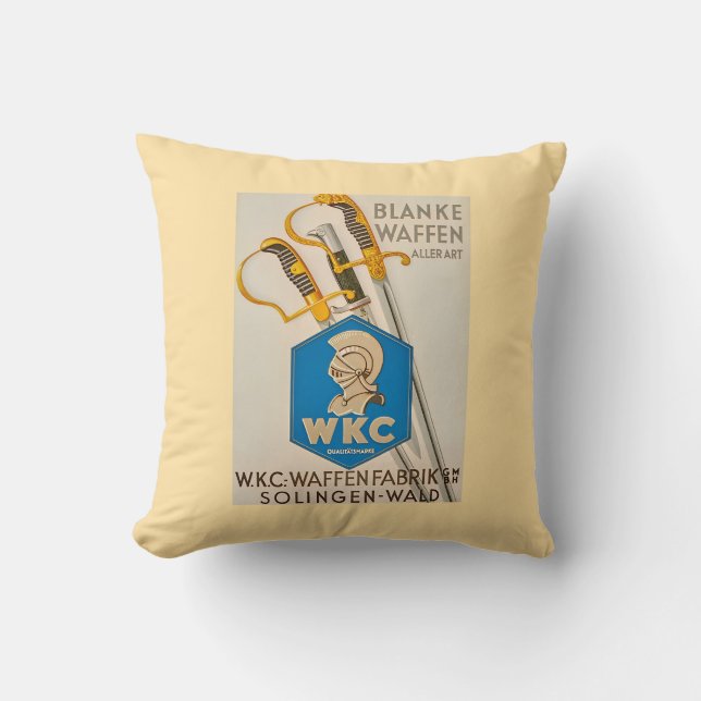 Coussin Vintage WKC Solingen  (Recto)