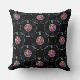 Coussin Vinyl Rock & Roll Retro