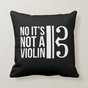 Coussin Viola Alto Clef Musicien Humour pas violon