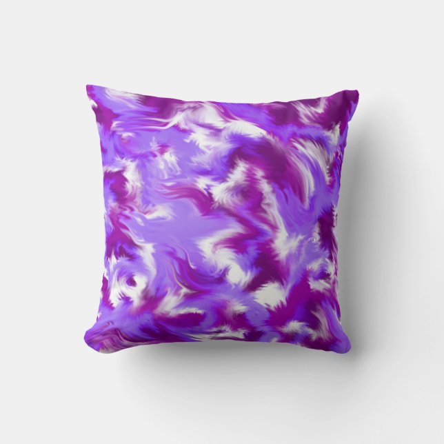 Coussin Violet abstrait (Recto)