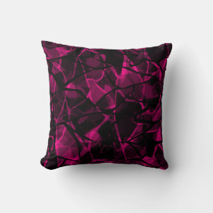 Coussin violet Abstrait