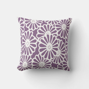 Coussin Violet Asiatique Moods Floral