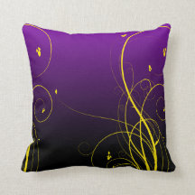 Violet avec parfum fleuri jaune Jouer l'oreiller