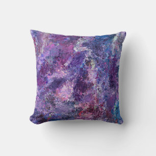 Coussin Violet Déplace L'Abstraction