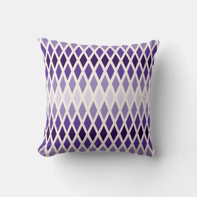 Coussin Violet Diamant Ombre (Recto)