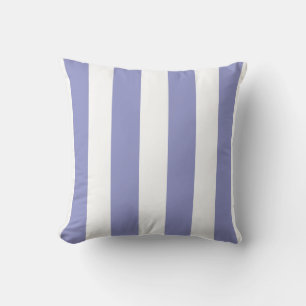 Coussin Violet doux et blanc rayé