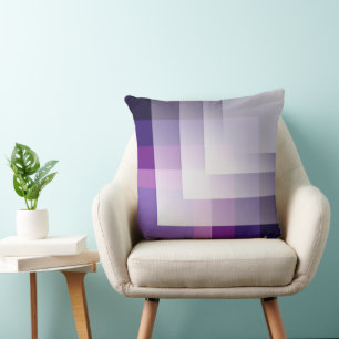 Coussin Violet et blanc