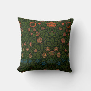 Coussin Violet et Columbine (par William Morris)