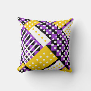 Coussin Violet orchidée foncée