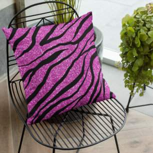 Coussin violet Zebra Glittery Motif