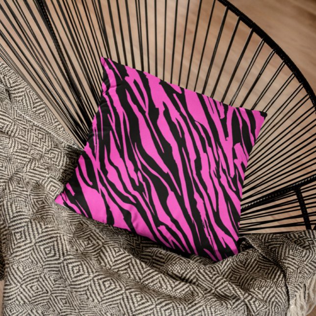 Coussin violet Zebra Glittery Motif (Créateur téléchargé)