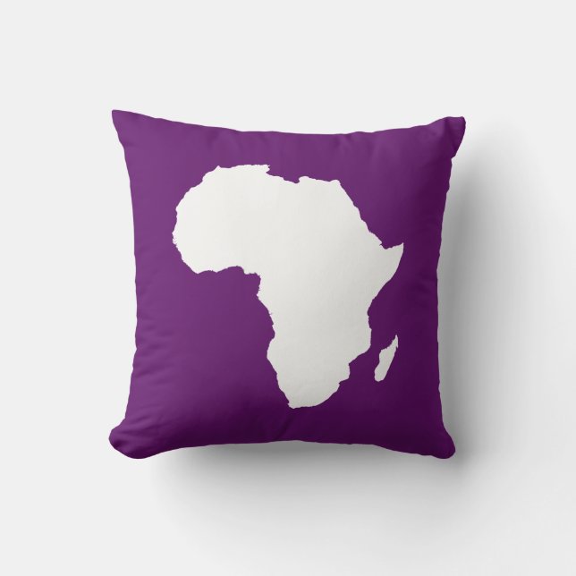 Coussin Violette africaine Audacious Africa (Recto)