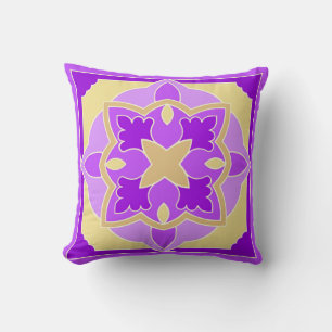 Coussin Violettes d'or