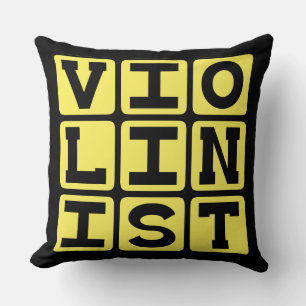 Coussin Violiniste, Musicien à cordes