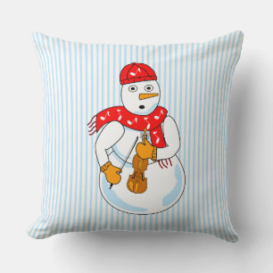 Coussin Violon Snowman