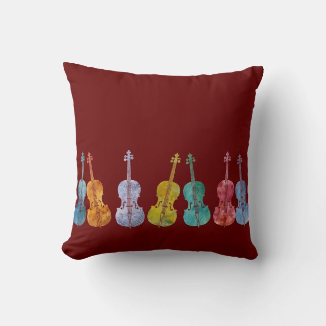 Coussin Violoncelles (Recto)