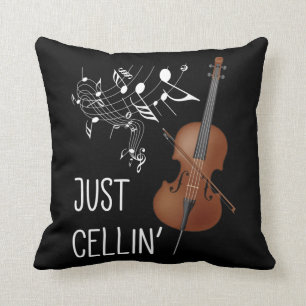 Coussin Violoncello Humour Cellist à cordes violoncelle