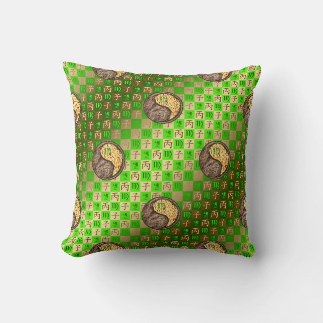 Coussin Virgo & Fire Rat (Recto)
