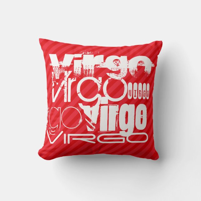 Coussin Virgo ; Scarlet Red Strips (Recto)