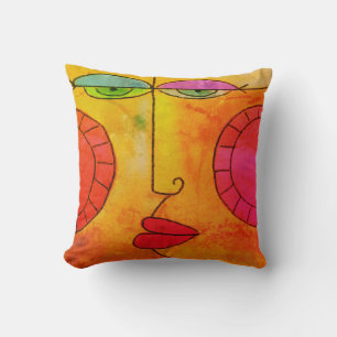 Coussin Visage abstrait