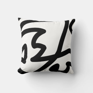 Coussin Visage abstrait moderne