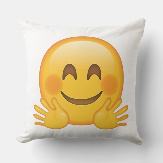 Coussin Visage d'accrochage - Emoji (Recto)