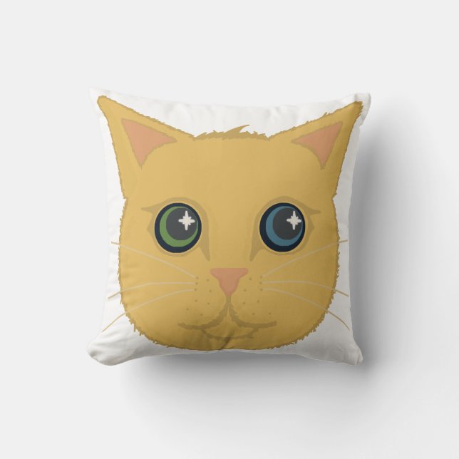 Coussin visage de chat (Recto)