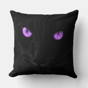 Coussin Visage de chat noir