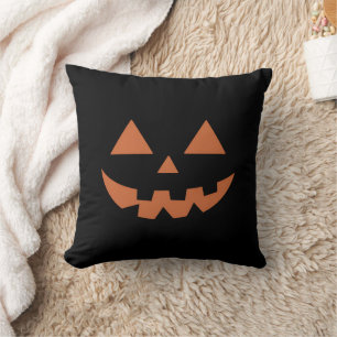 Coussin Visage de citrouille géant Jack O' Lantern Hallowe