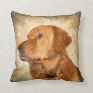 Coussin Visage de golden retriever