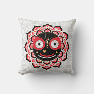 Coussin Visage de Lord Jagannath Chakra Dieu hindou