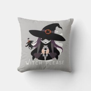 Coussin Visage de Sorcière
