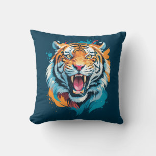 Coussin Visage de tigre torride