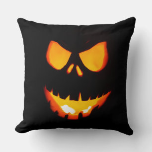 Coussin Visage d'Halloween effrayant amusant et cool