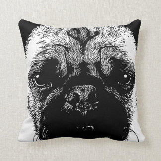 Coussin Visage drôle de carlin