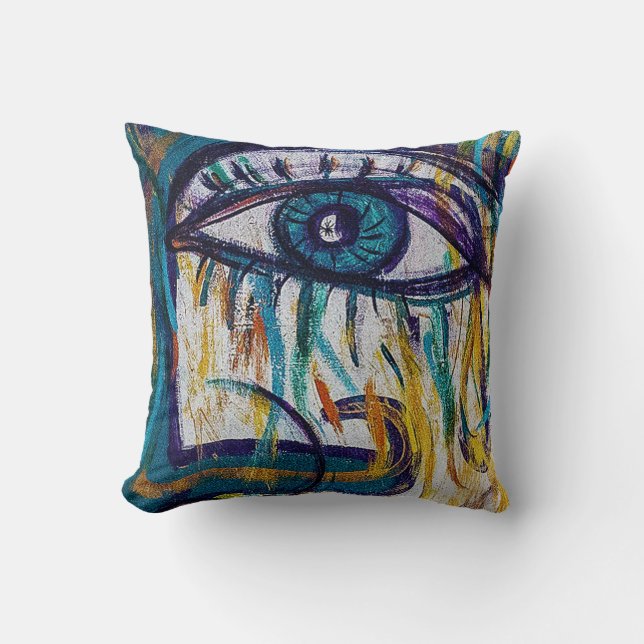 Coussin Visage Street Art (Recto)