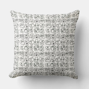 Coussin Visages amusants