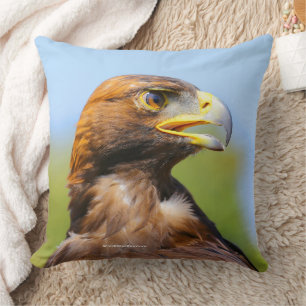 Coussin Vision d'un bel aigle d'or jeune