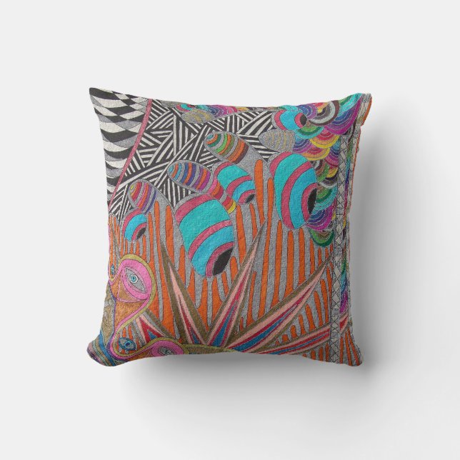 Coussin Visions psychédéliques (Recto)