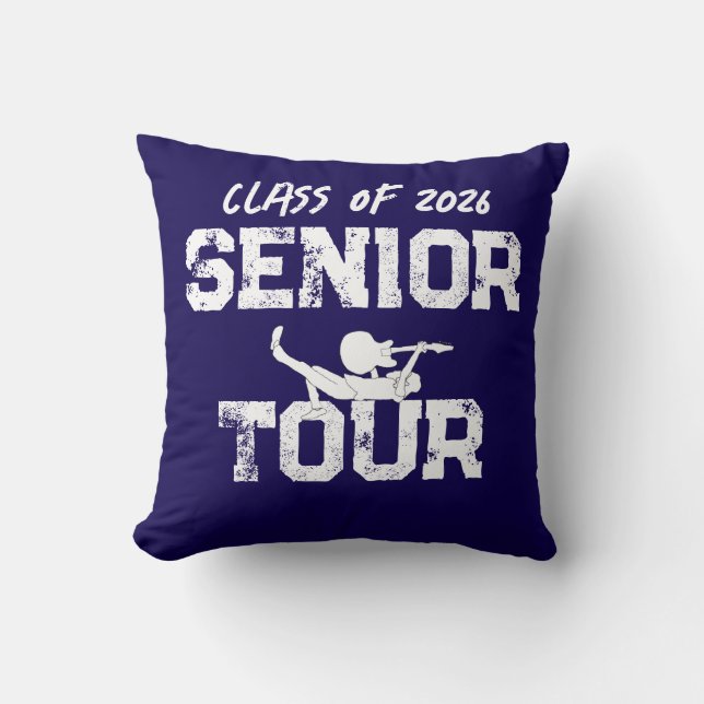 Coussin Visite de l'année senior de la promotion 2026 (Recto)