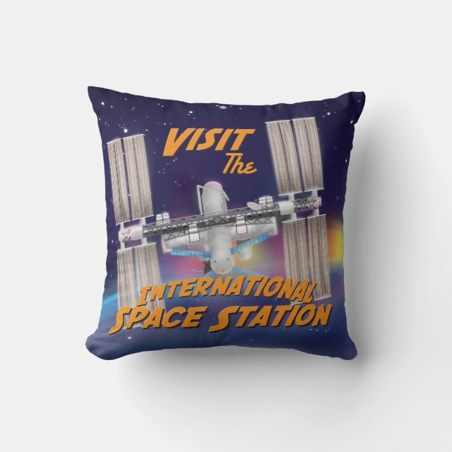 Coussin Visitez la Station spatiale internationale (Recto)