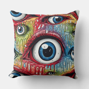 Coussin Visuaux surréalistes en Motif frappant