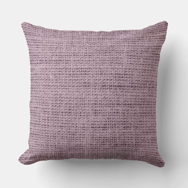 Coussin Vitage Purple Burlap Linen Russe Jute (Recto)